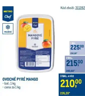 Makro Ovocné pyré mango nabídka