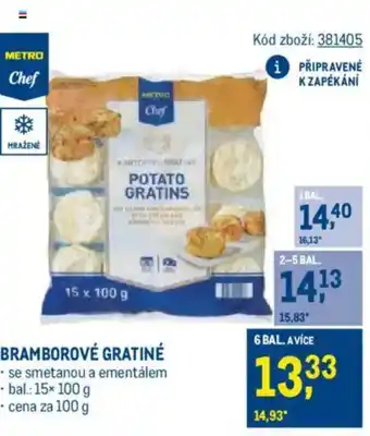 Makro Bramborové gratiné nabídka