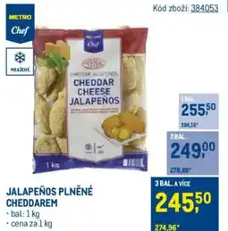 Makro Jalapeños plněné cheddarem nabídka