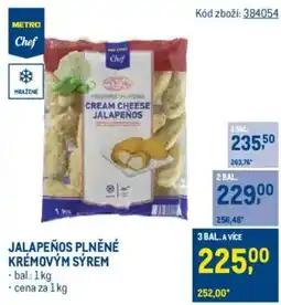 Makro Jalapeños plněné krémovým sýrem nabídka