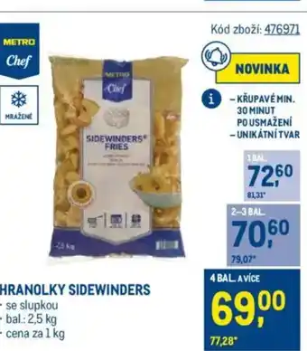 Makro Hranolky sidewinders nabídka