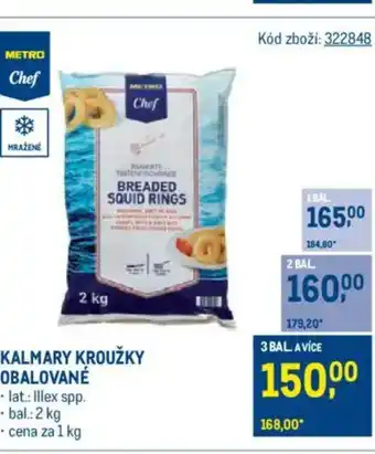 Makro Kalmary kroužky obalované nabídka