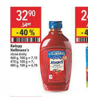 Globus Hellmann´s kečupy nabídka