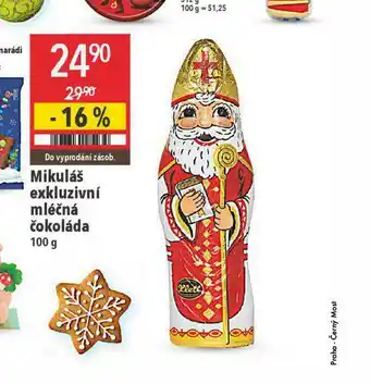 Globus Mikuláš exkluzivní mléčná čokoláda nabídka
