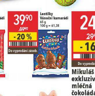 Globus Lentilky vánoční kamarádi nabídka