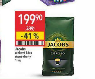 Globus Jacobs zrnková káva nabídka