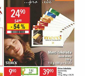 Globus Merci čokoláda nabídka