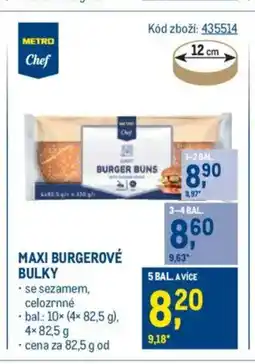 Makro Maxi burgerové bulky nabídka