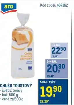 Makro Chléb toustový nabídka