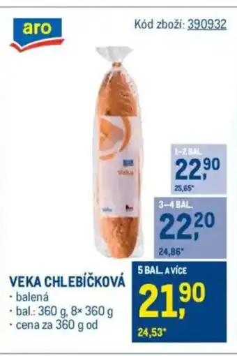 Makro Veka chlebíčková nabídka