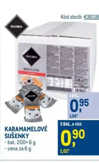 Makro RIOBA Karamamelové sušenky nabídka