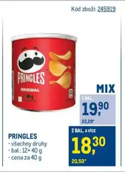 Makro PRINGLES nabídka