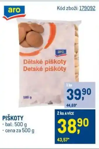 Makro Piškoty nabídka