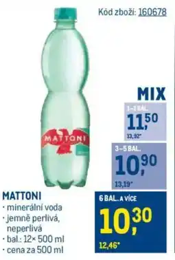 Makro MATTONI nabídka