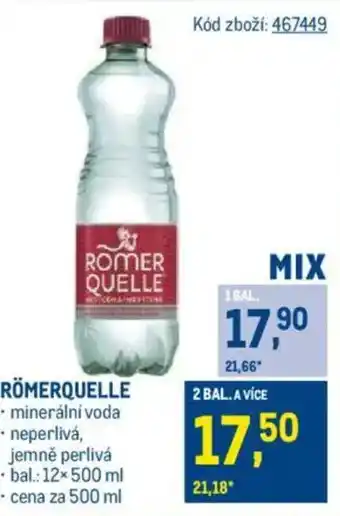 Makro RÖMERQUELLE nabídka