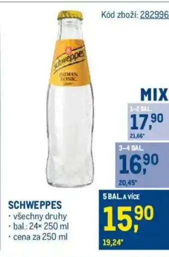 Makro SCHWEPPES nabídka