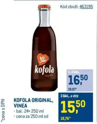 Makro KOFOLA Original, VINEA nabídka