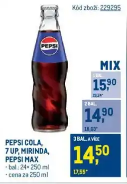 Makro PEPSI COLA, 7 UP, MIRINDA, PEPSI Max nabídka