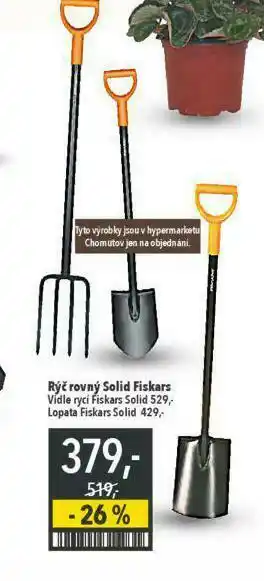 Globus Rýč rovný solid fiskars nabídka