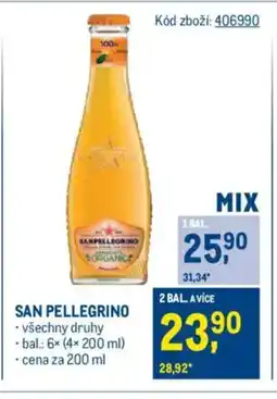 Makro SAN PELLEGRINO nabídka