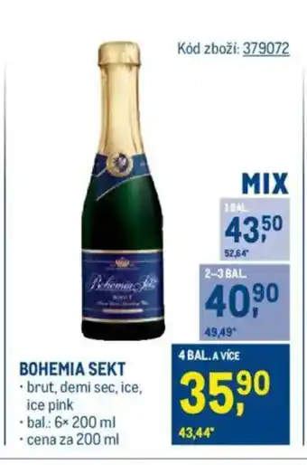 Makro BOHEMIA Sekt nabídka