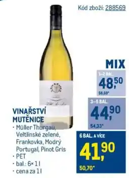 Makro VINAŘSTVÍ MUTĚNICE nabídka