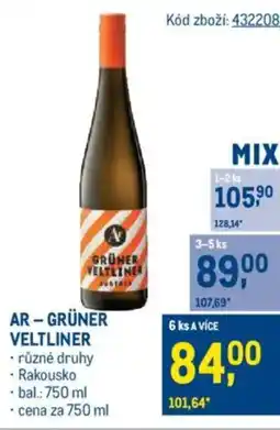 Makro AR-GRÜNER VELTLINER nabídka