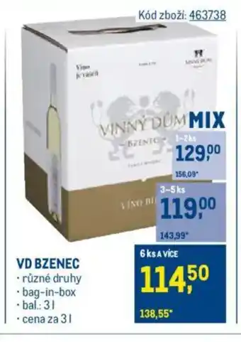 Makro VD BZENEC nabídka