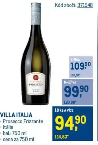 Makro VILLA ITALIA nabídka