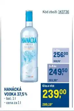 Makro HANÁCKÁ VODKA 37,5% nabídka