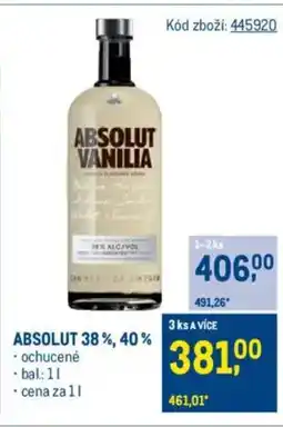 Makro ABSOLUT 38%, 40% nabídka