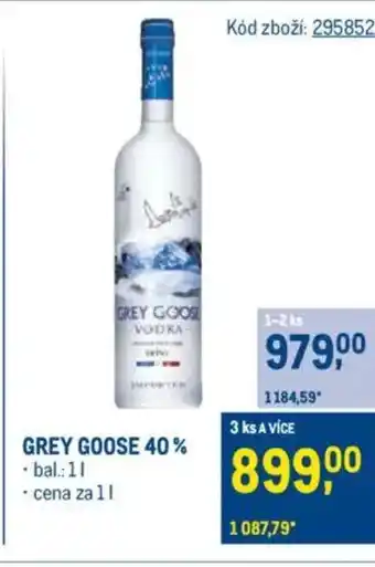 Makro GREY GOOSE 40% nabídka