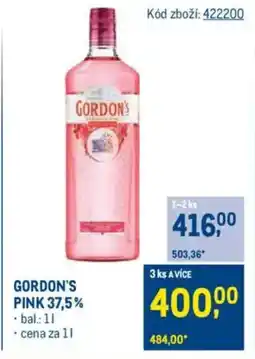 Makro GORDON'S Pink 37.5% nabídka