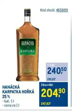 Makro KARPATKA HOŘKÁ GRIOTTE 25% nabídka