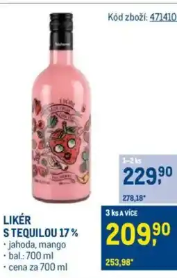 Makro LIKÉR S TEQUILOU 17% nabídka