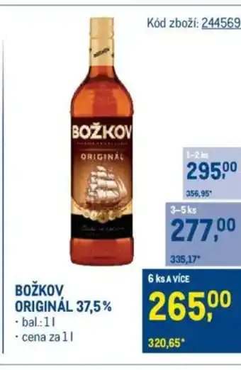 Makro BOŽKOV Originál 37,5% nabídka