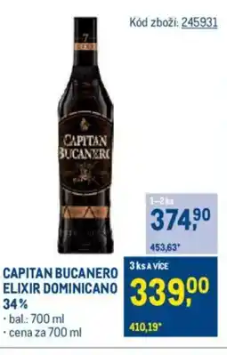 Makro CAPITAN BUCANERO Elixir Dominicano 34% nabídka