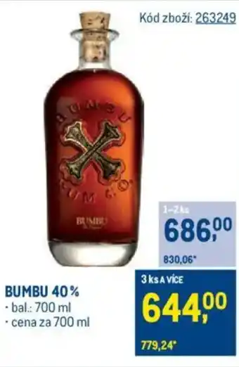 Makro BUMBU 40% nabídka