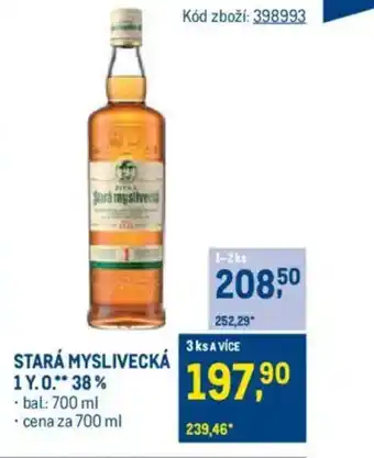 Makro STARÁ MYSLIVECKÁ 1 Y.O nabídka