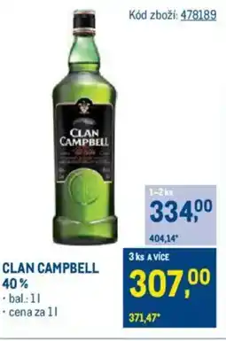 Makro CLAN CAMPBELL 40% nabídka