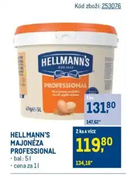 Makro HELLMANN'S Majonéza professional nabídka