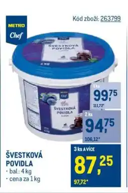 Makro Švestková povidla nabídka