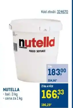 Makro NUTELLA nabídka