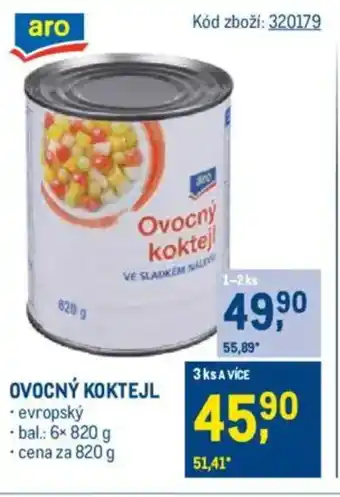 Makro Ovocný koktejl nabídka