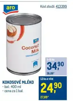 Makro Kokosové mléko nabídka