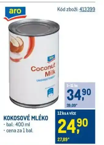 Makro Kokosové mléko nabídka