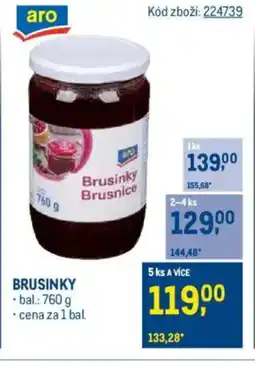 Makro Brusinky nabídka