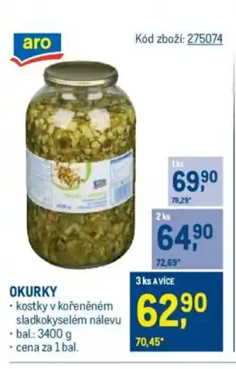 Makro Okurky nabídka