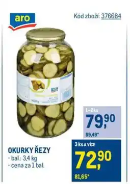 Makro Okurky řezy nabídka