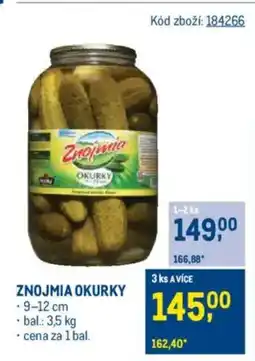 Makro Znojmia okurky nabídka